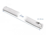 Geflechtschlauch Mit Reissverschluss Hitzebeständig 3 M X 20 Mm Weiss