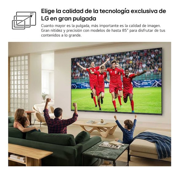 Tv Lg 43qned81b6c.Aeu 43" Qned Evo Miniled Patas Laterales Wifi Hdmi X3
