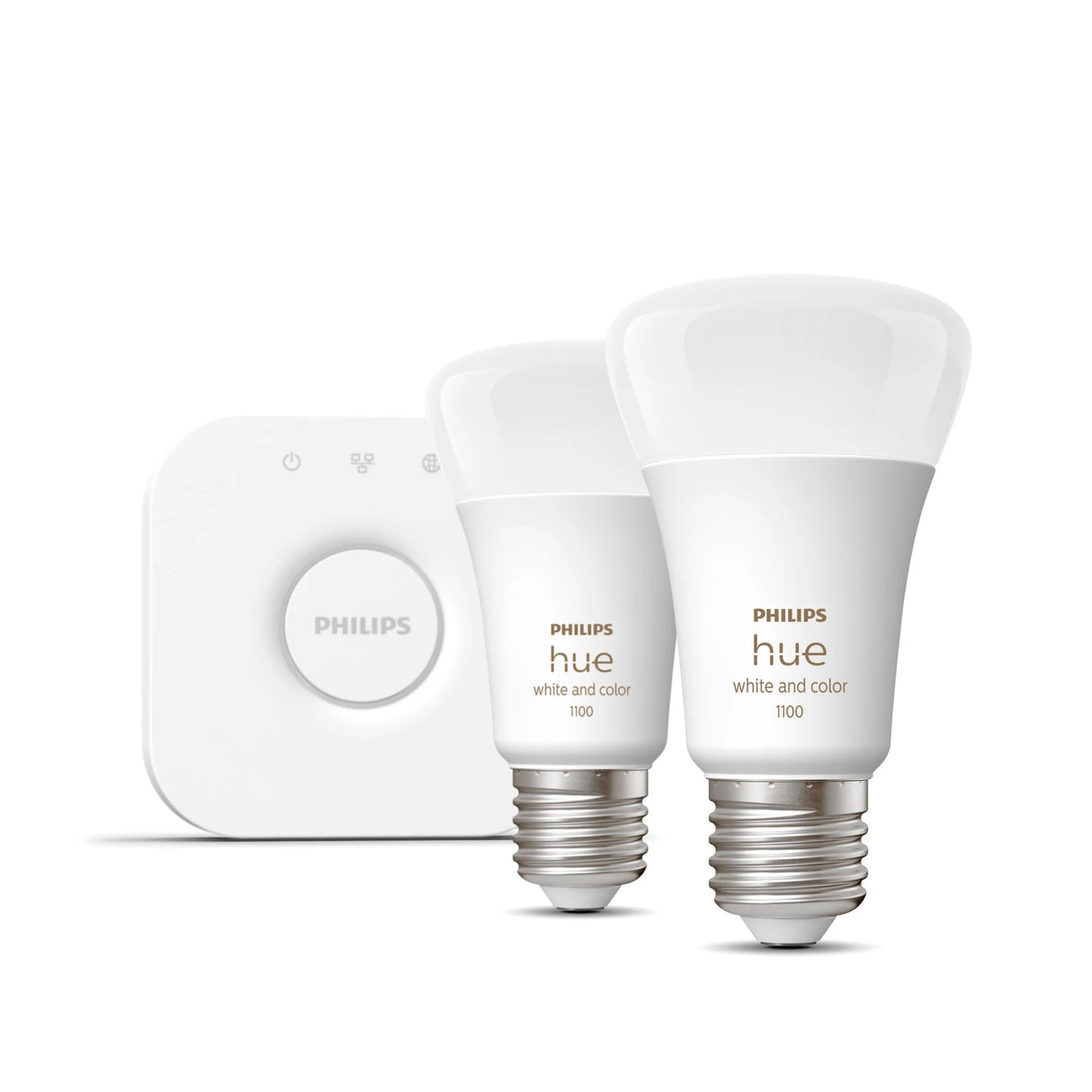 Bombilla  Philips Hue White And Color Ambiance Kit De Inicio: 2 Bombillas Inteligentes E27 (1100)