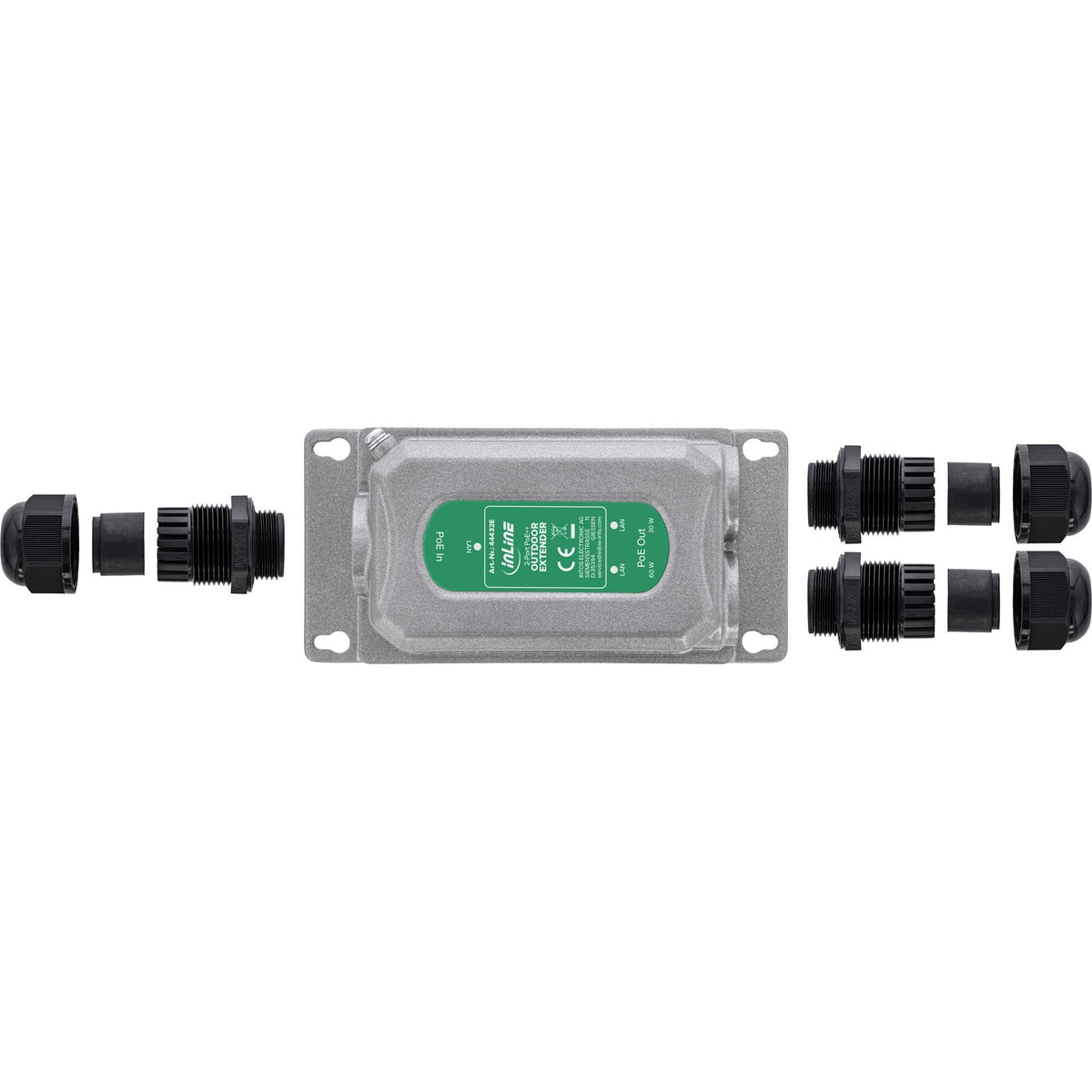 Extensor Poe Gigabit, 90 W, 2 Puertos, Ip67, Ieee 802.3bt  Inline®