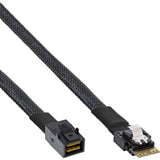 Inline Slim Sas Kabel, Sff-8654 A Mini Sas Hd Sff-8643, 24 Gb/S, 1 M