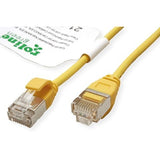 Roline Verde U Ftp Cable De Red Cat.6a (Class Ea), Lsoh, Slim, Gelb, 1,5 M