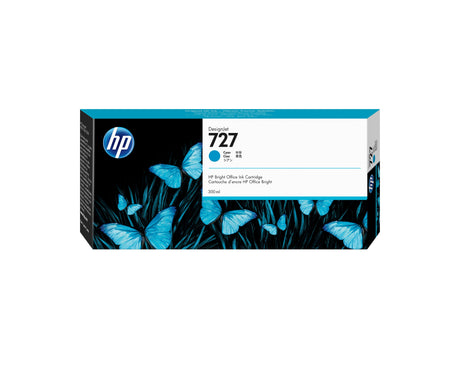 EAN 0889296103301 - HP 727 300-ml Cyan DesignJet Ink Cartridge cartucho de tinta 1 pieza(s) Original Alto rendimiento (XL) imagen 1