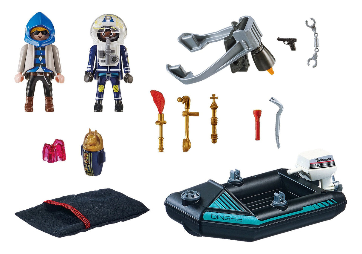 Playmobil 70782 Jetpack De La Policía: Arresto Del Ladrón De Arte