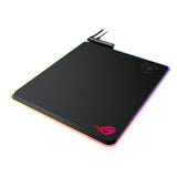 Alfombrilla Asus Rog Balteus Qi Asus Rog Balteus Qi, Negro, Monótono, Rojo/Verde/Azul, Base Antiderrapante, Alfombrilla De Ratón Para Juegos