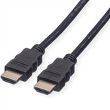 Roline Hdmi High Speed Cable Mit Ethernet Schwarz 1m