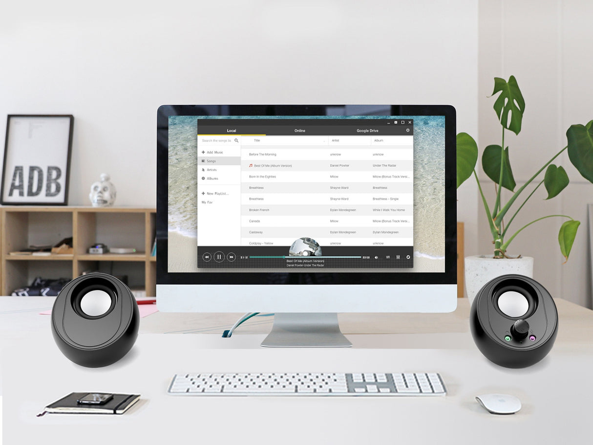 Altavoces 2.0 Conceptronic Bjorn01b 10w Color Negro Jack 3.5  Y Bluetooth Alimentacion Usb