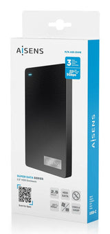 Aisens Caja Externa 2,5&Quot; Ase-2541b 9.5mm Sata A Usb-C Usb3.1 Gen1, Negra