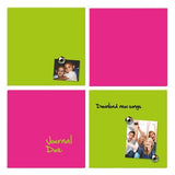 Rexel Pizarra Hogar Magnética 360x360mm Rosa