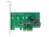 Pci Express X4 Karte > 1 X Intern Nvme M.2 Pcie   1 X Intern Sff-8643 Nvme  Low Profile Form Faktor