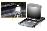 8-Port 19" Lcd Cat5e/6 Kvm Over Ip Switch Dual Rail - Kl1108vn-Axa-Sgg