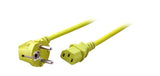 Efb Netzleitung Schutzkontakt 90 - C13 180, Gelb, 3,0 M, 3 X 1,00 Mm