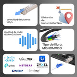 Sfp+ 10g Sfp+ Wdm Module 10gbps 1270 1330nm Single Mode 2km Para