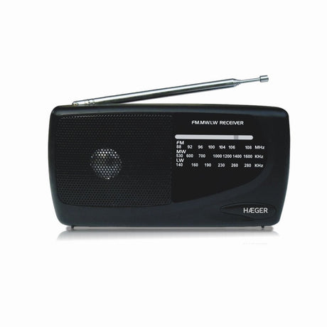 EAN 5608475006449 - Haeger PR-TRI.002A radio Portátil Negro imagen 1