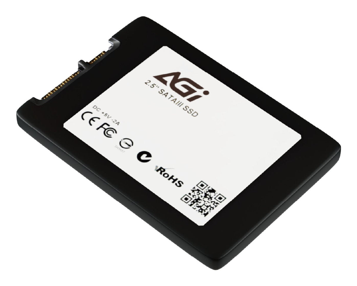 Ssd Agi Technology 256 Gb Serial Ata Iii Write Speed 510 Mb/S Read Speed 530 Mb/S Hanging Box 2.5" Mtbf 1500000 H Agi256g25ai238-Cb