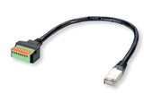 Roline Cableadapter Rj45 Stecker Zu Terminalblock, (Drucktasten), 30 Cm