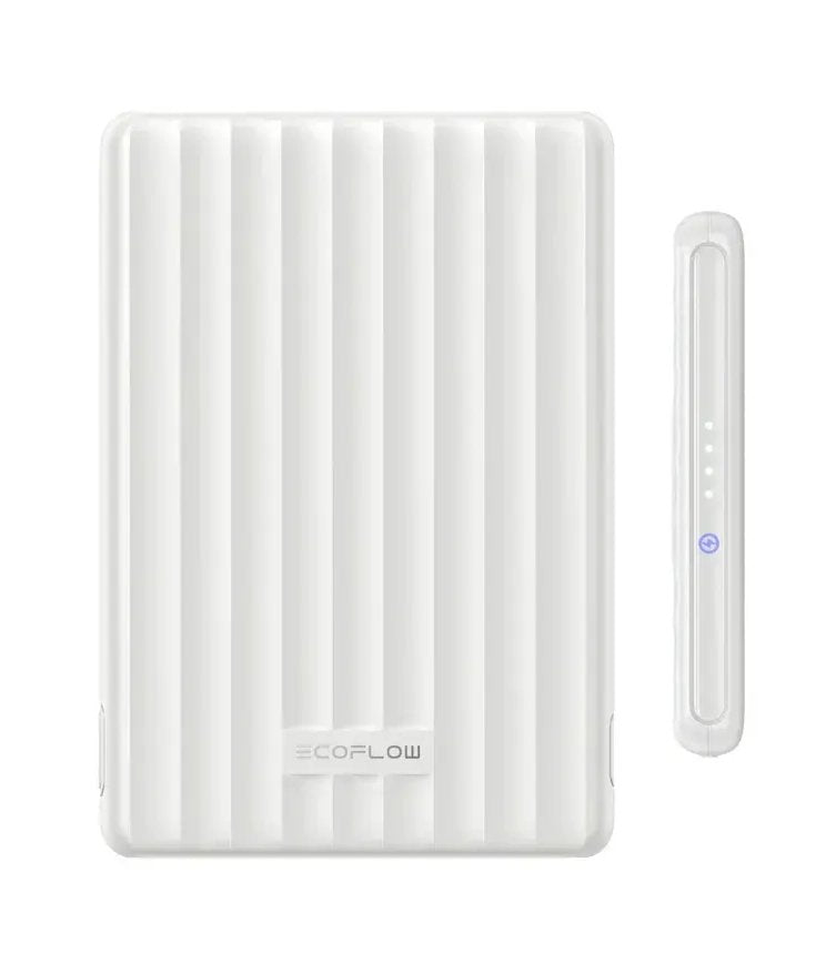 Ecoflow Rapid Mag 5k Powerbank 5000 Mah Qi2 15 W Cablelos X-Cooling Slim White