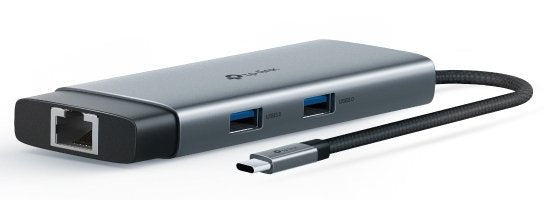 Hub Tp-Link Uh6120c Usb Type-C 6 En 1 , Estación De Acoplamiento Gris/Negro Uh6120c