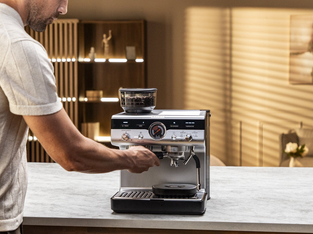 Krups Xp801t Precision Espressomaschine, Negro/Silber