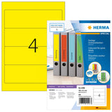 EAN 4008705042963 - HERMA 4296 etiqueta de impresora Amarillo Etiqueta para impresora autoadhesiva imagen 1