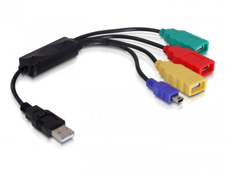 EAN 4043619617241 - DeLOCK 61724 hub de interfaz 480 Mbit/s Negro imagen 1