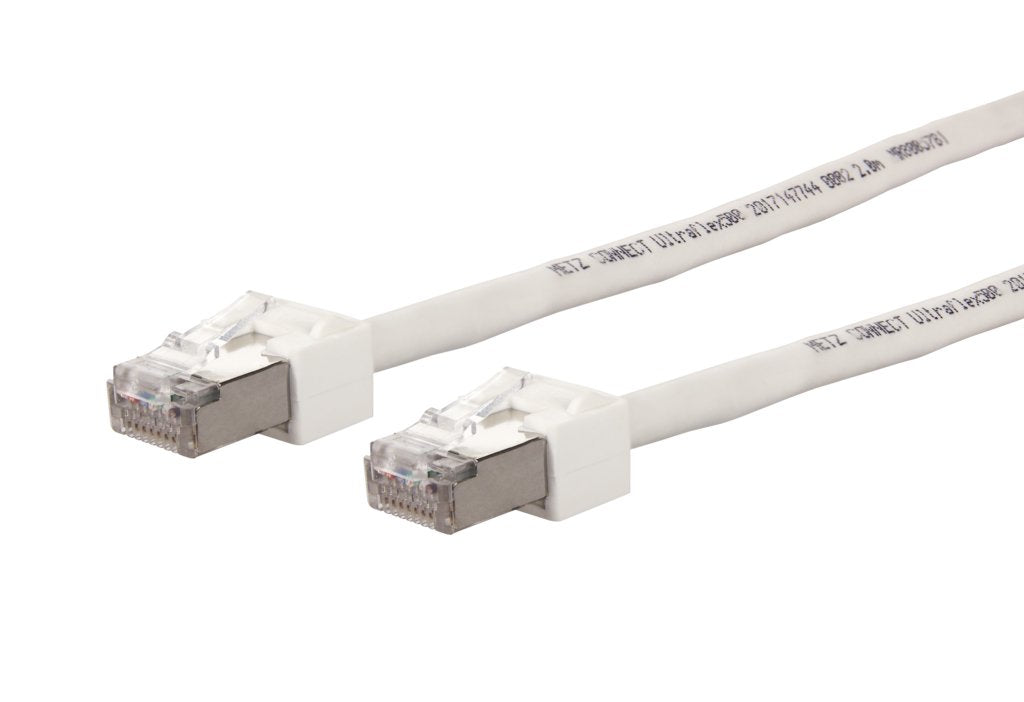 Metz Connect Patchkabel Cat.6 Ultraflex500 Voip Awg 26 Weiss 0,3m