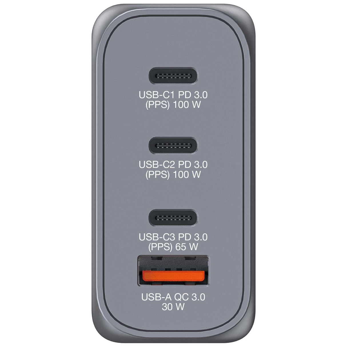 Cargador De Pared Universal Verbatim Gnc-100 3xusb Tipo-C 1xusb 100w