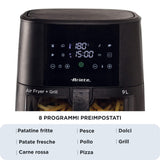 EAN 8003705122314 - Ariete 4630/00 Sencillo 9 L Independiente 1500 W Freidora de aire caliente Negro imagen 9