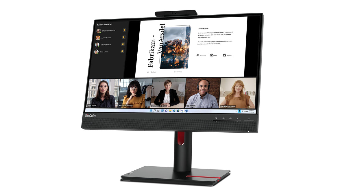 Lenovo Thinkcentre Tiny-In-One 22 Gen 5 Monitor Led 22" (21.5" Visible) Táctil  4 Ms Hdmi Displayport Altavoces Negro Azabache