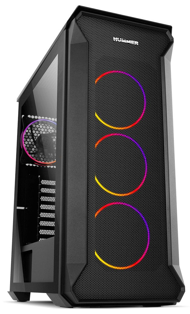 Caja Pc Nox Atx Hummer Quantum 1xusb3.0 2xusb2.0 Negro Argb