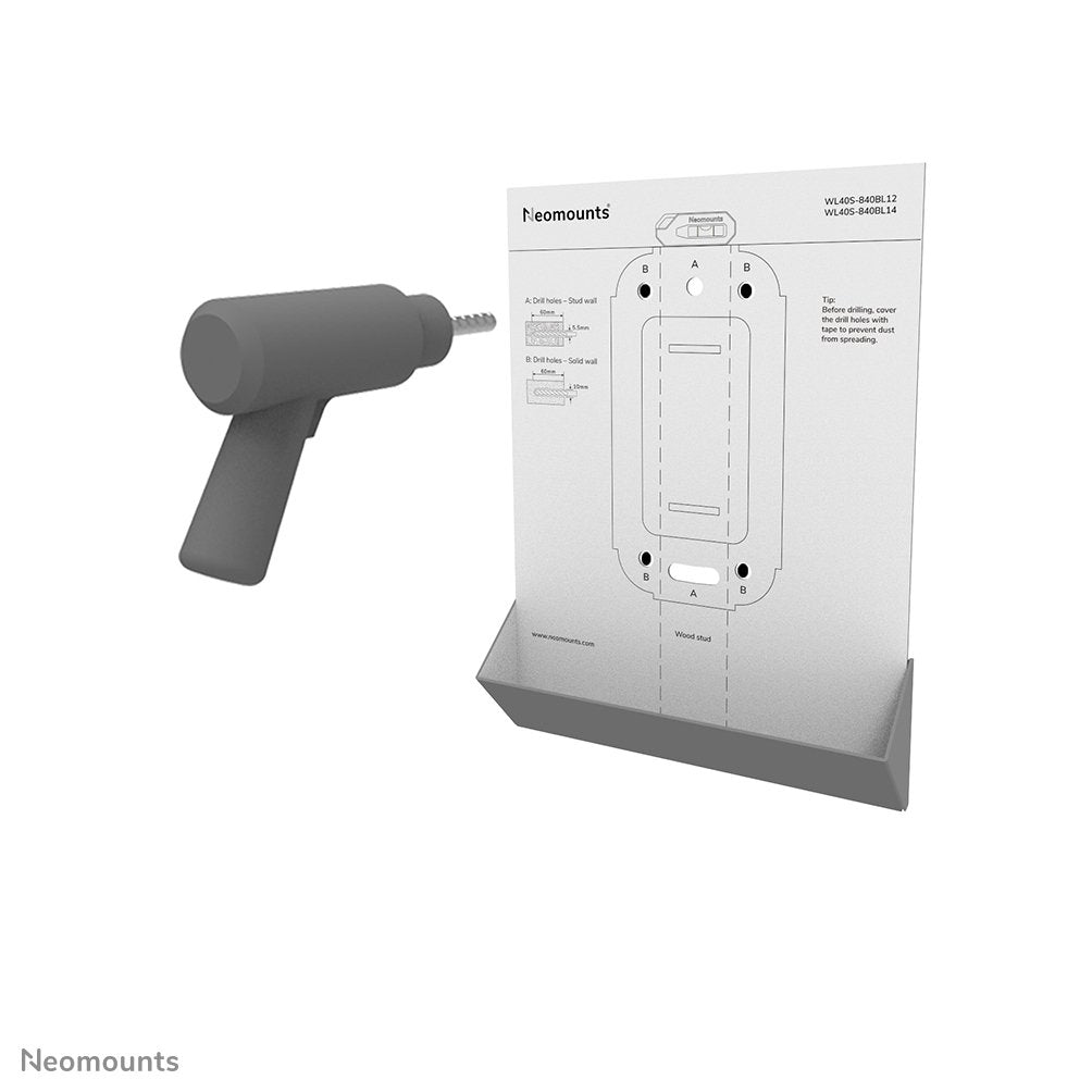 Neomounts Select Screen Wall Mount (Full Motion, 2 Pivots, Vesa 400x400) (Wl40s-840bl14)