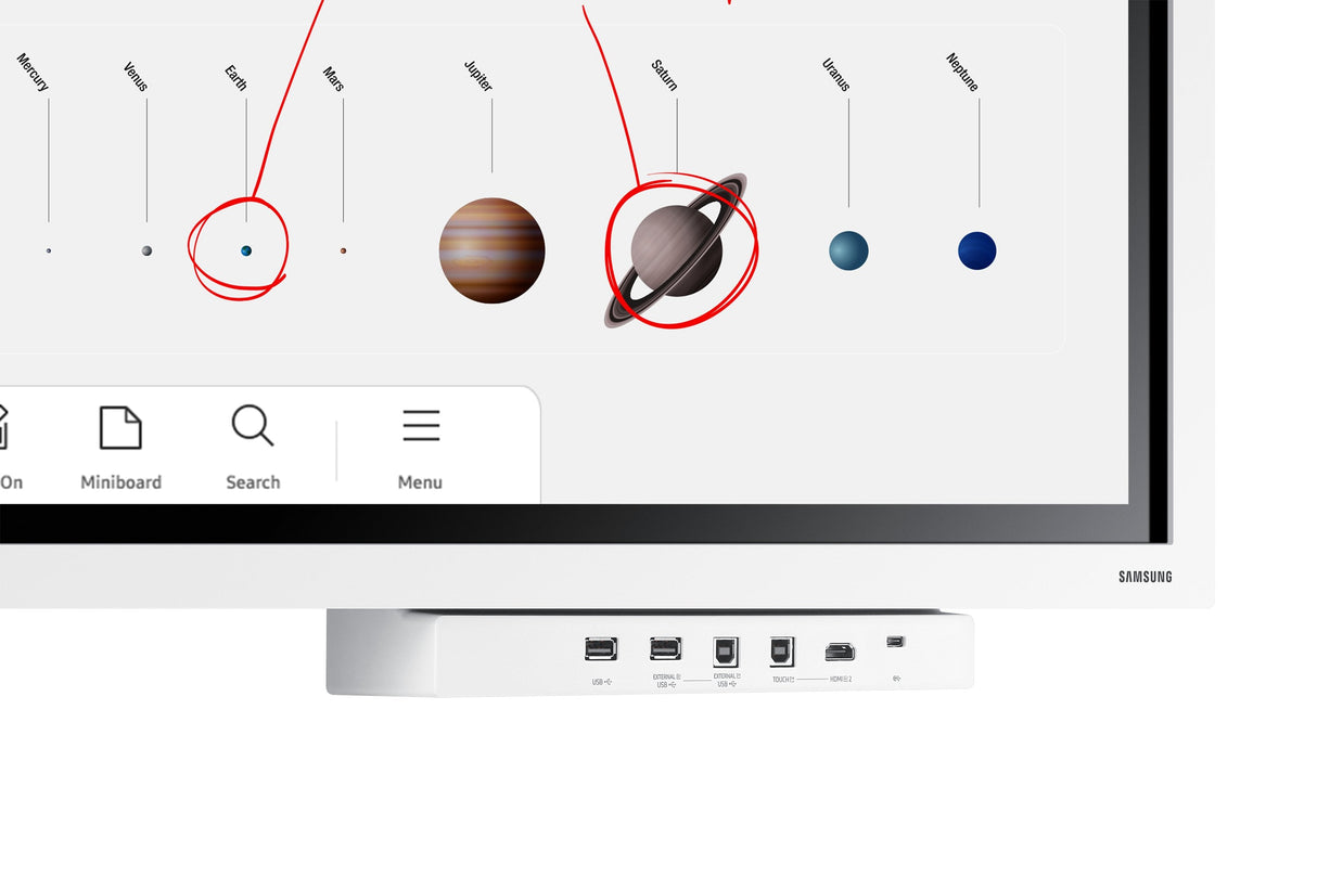 EAN 8806094472486 - Samsung WM55B pizarra blanca interactiva 139,7 cm (55") 3840 x 2160 Pixeles Pantalla táctil Gris, Blanco imagen 20