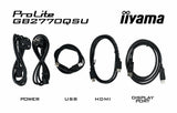 Iiyama G-Master 68.6cm 27" Gb2770qsu-B6 16:9 Hdmi+Dp+Usb Ips Lift