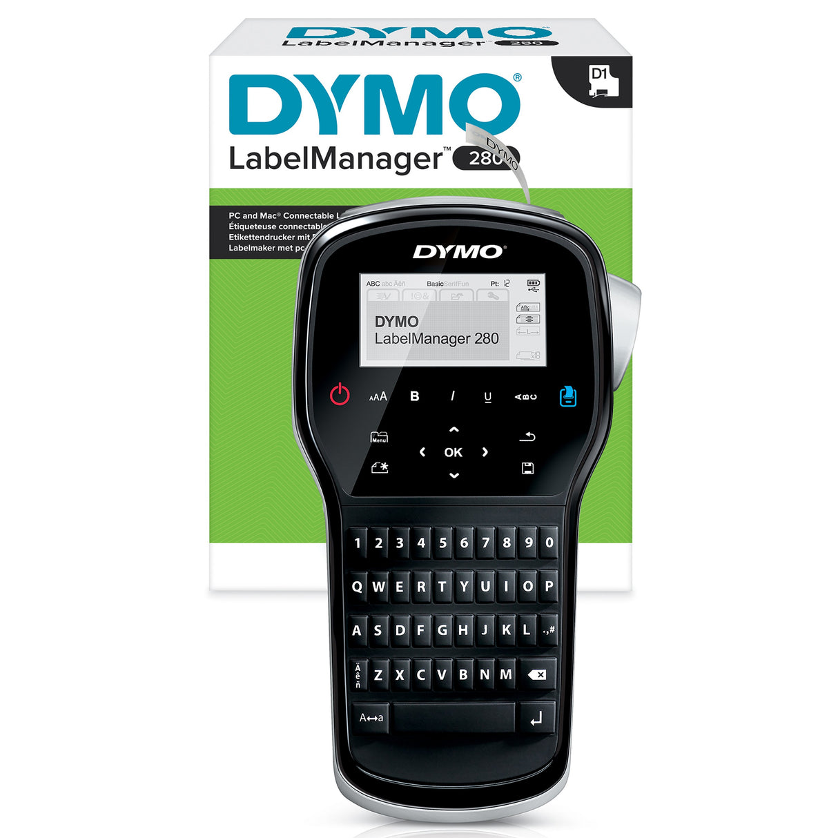 EAN 3501170968970 - DYMO LabelManager 280™ QWZ impresora de etiquetas Transferencia térmica 180 x 180 DPI 15 mm/s D1 imagen 1