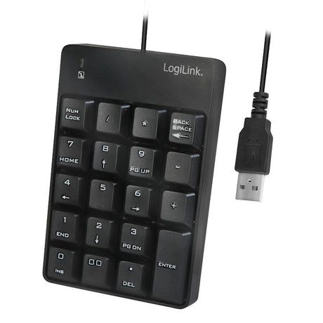 EAN 4052792051636 - LogiLink ID0184 teclado numérico Portátil Negro imagen 1