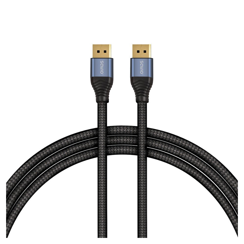Cable  Savio Cl-210 Displayport 2 M Negro