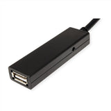 Value Usb 2.0 Verlngerung, Aktiv, Mit Repeater, A-C, Schwarz, 20 M