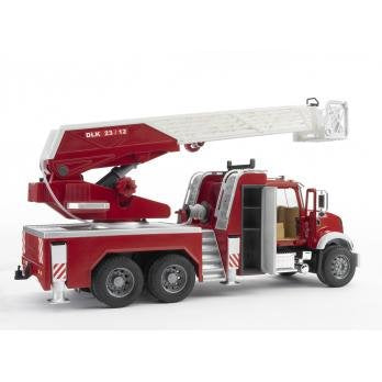 Bruder Camion Bomberos Mack Con Escalera Y Deposito De Agua 02821