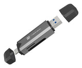 Lector De Tarjetas Natec Scarab 3 Usb 3.1 Gen 1 Usb-A + Usb-C Sd/Micro Sd