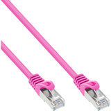 Cable De Red Inline Sf/Utp Cat.5e Rosa 0.25m