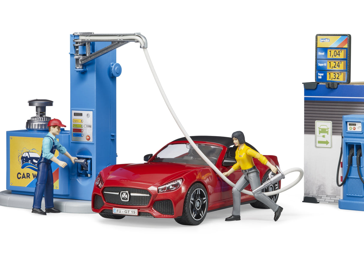 Bruder Gasolinera Bworld Con Zona De Lavado 62111
