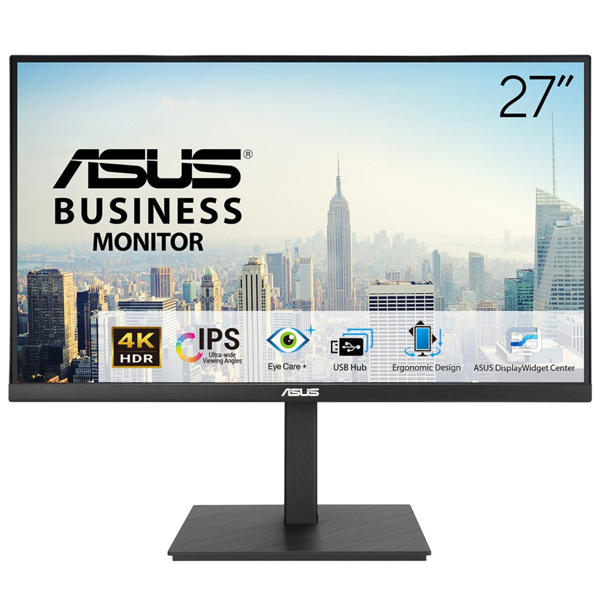 EAN 4711387413715 - ASUS VA27UQSB pantalla para PC 68,6 cm (27") 3840 x 2160 Pixeles 4K Ultra HD LCD Negro imagen 1