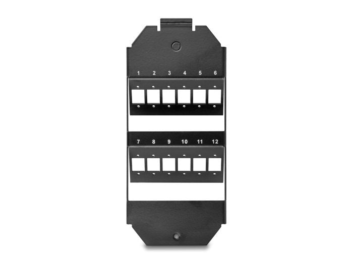 Lwl Halterung Für Bodentank 12 Port Für Sc Simplex   Lc Duplex Kupplungen Schwarz
