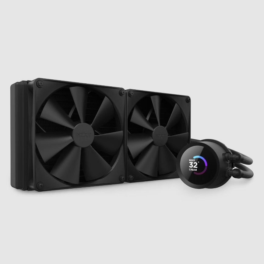 Refrigerador Liquido Cpu Nzxt Kraken 280 2x140 Negro Display Lcd Rl-Kn280-B1