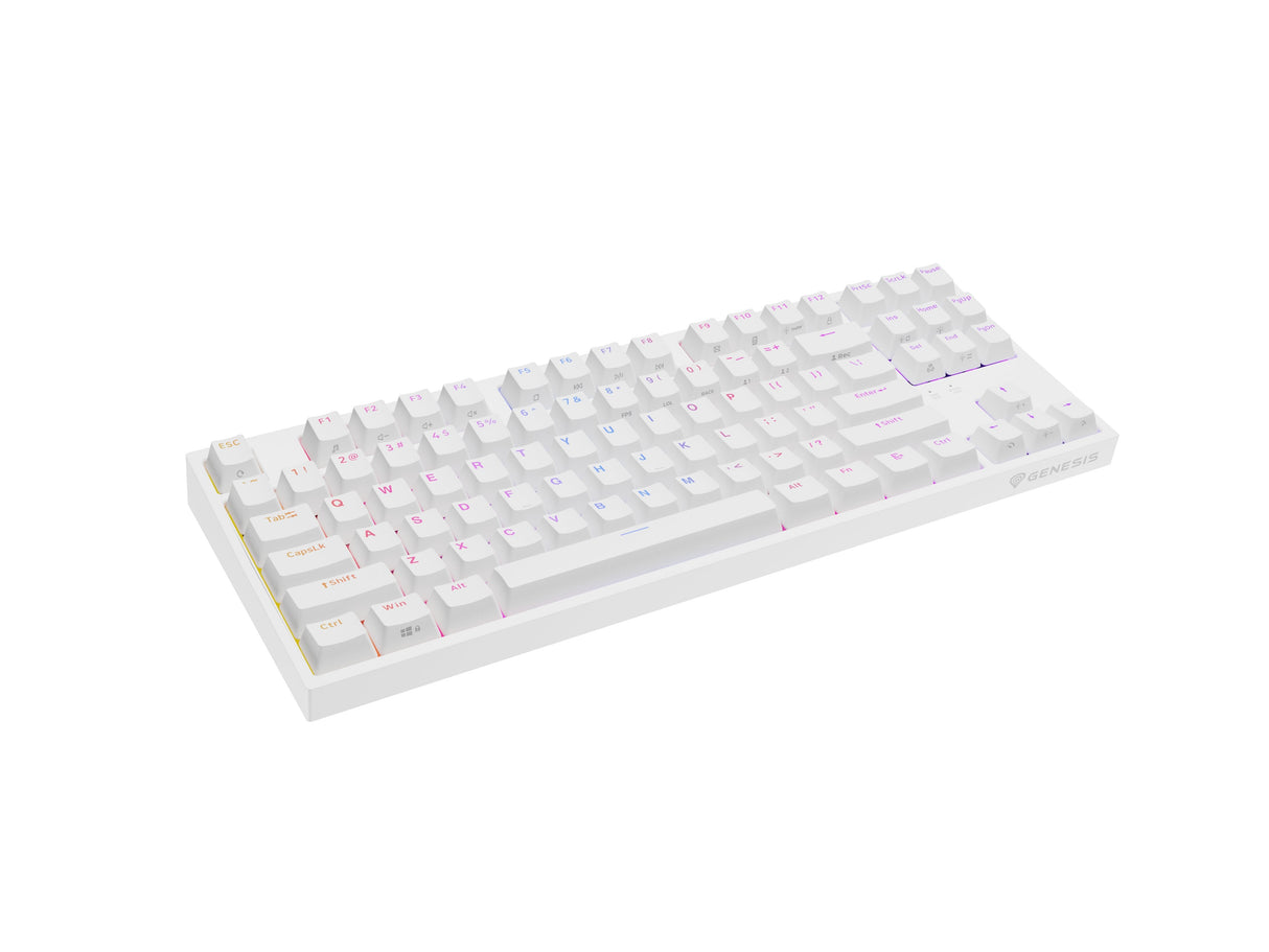 Genesis Thor 404 Tkl Biala Rgb Gateron Yellow Pro