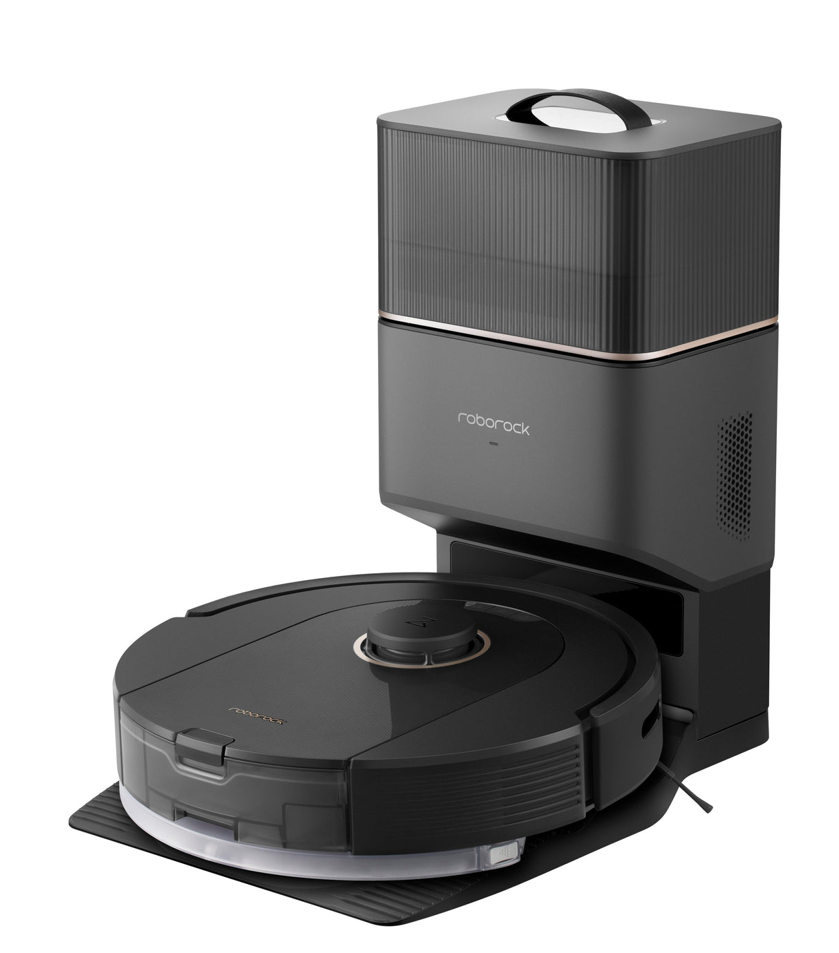 Aspirador Robot Roborock Q5 Pro Plus Negro + Base De Autovaciado