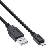 Inline® Micro Usb 2.0 Cable Usb Type A Macho / Micro-B Male, Negro, 1m