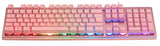 Teclado Alemán Deltaco Gam-021-Rgb-P-De Juego Usb Qwertz Rosa
