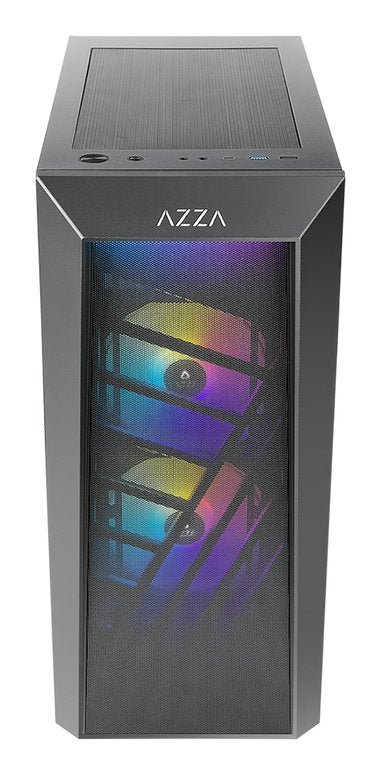 Azza Sentinel 203a-01b Miditower Black 3xargb Lã¼fter