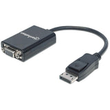 EAN 0766623151962 - Manhattan 151962 adaptador de cable de vídeo 0,15 m DisplayPort VGA (D-Sub) Negro imagen 1